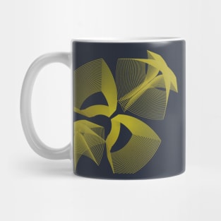 Luxury geometric lineart gold abstract Mug